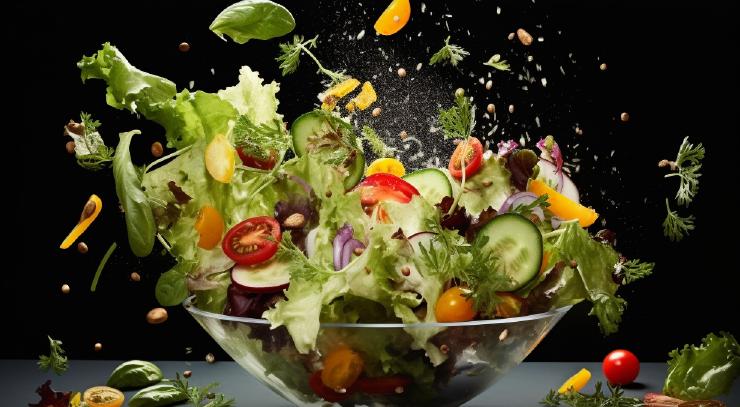 Creați-vă salata perfectă și vă vom determina legumele spirtoase!