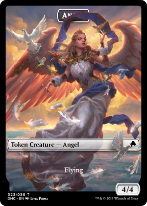 Magic The Gathering: Custom Angel 4/4 Full Art Token Card