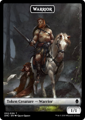 Magic The Gathering: Custom Warrior 1/1 Full Art Token Card