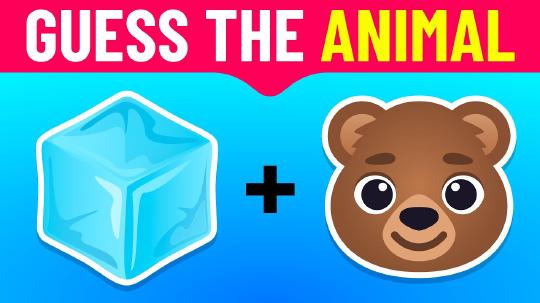 Guess the Animal by Emoji 🐸🐙🐬 | Emoji Quiz