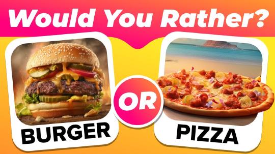 Would You Rather ...? Junk FOOD Quiz ðŸ�”ðŸ�Ÿ